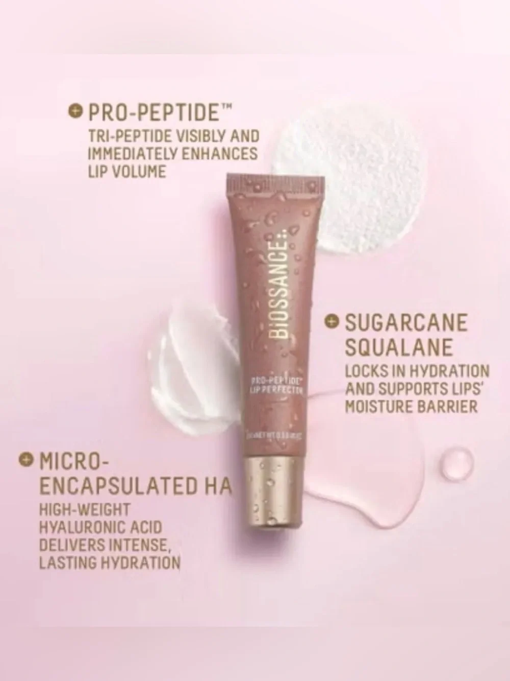 Biossance Pro-Peptide Lip Perfector LIMITED EDITION in COSMIC COCOA F/S NIB!